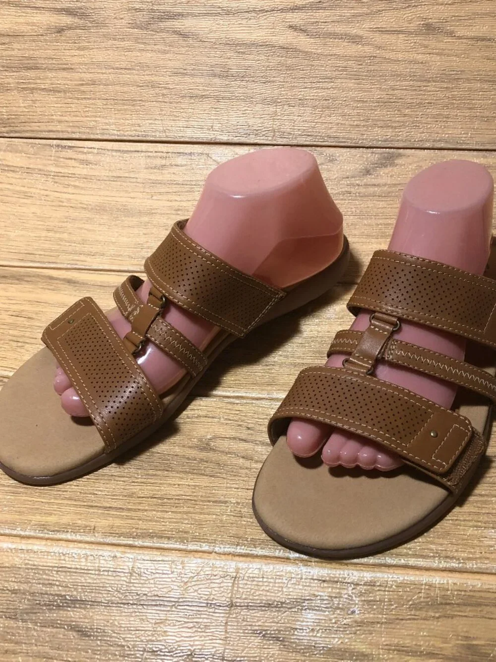 Clarks collection women brown slip on sandals, 11